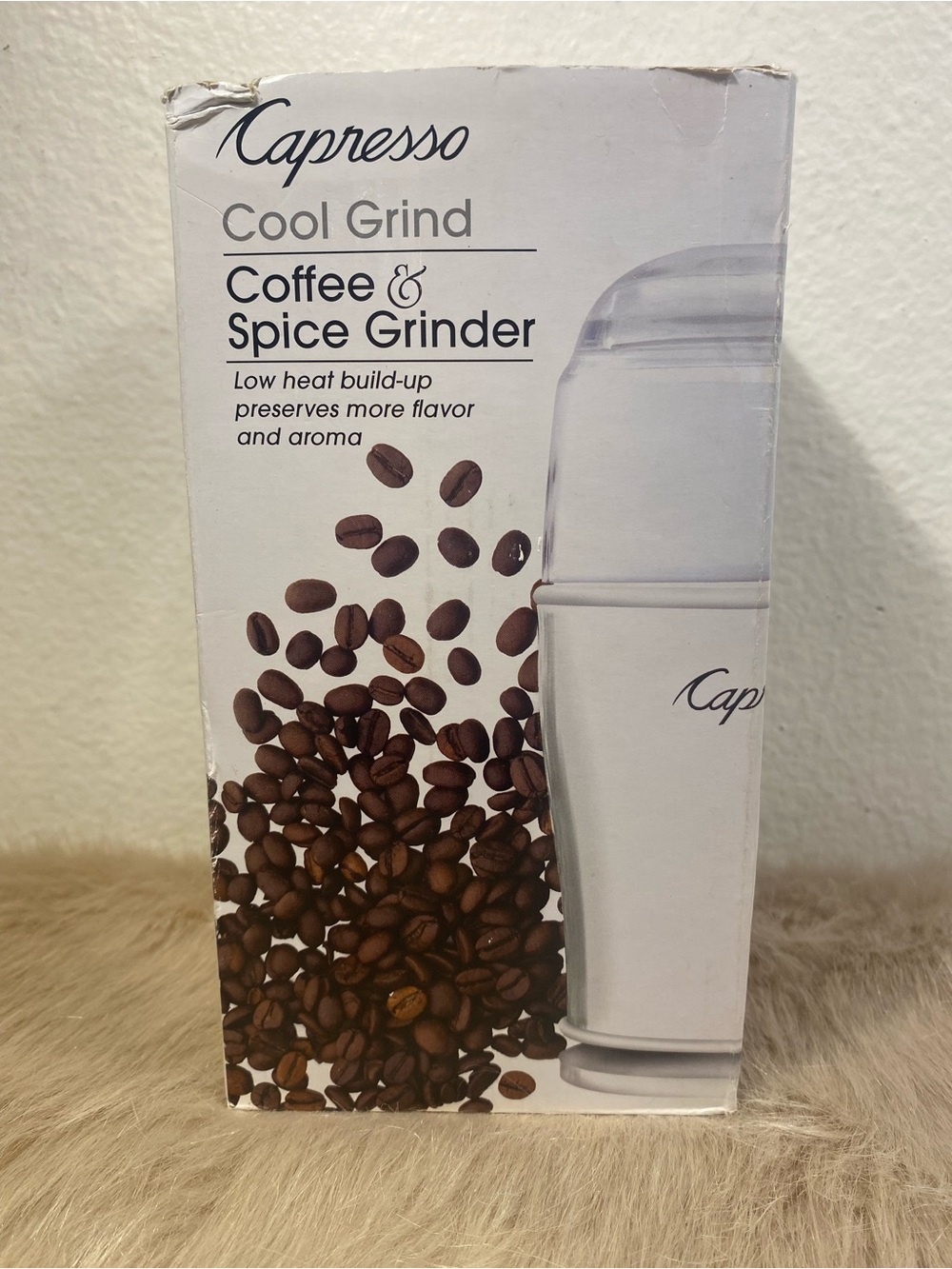 Capresso Cool Grind Coffee & Spice Grinder - White